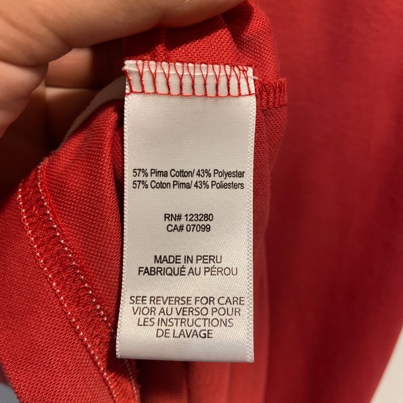 Travis Mathew Orange Red Golf Polo Men’s Large (Tag XL) - Picture 7 of 12